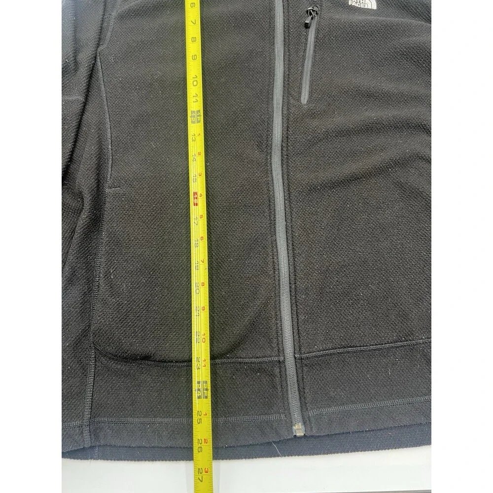 The North Face Men's Full-Zip Fleece Jacket Black Size Large Outdoor Layer
